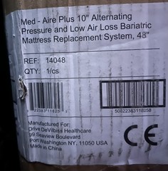 DRIVE MED AIRE PLUS BARIATRIC ALTERNATING PRESSURE LOW AIR LOSS MATTRESS NIOB