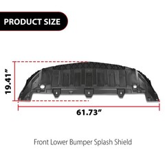 Front Bumper Splash Shield CLA250 CLA45 AMG 2017-2019 MB1228193 1178850100