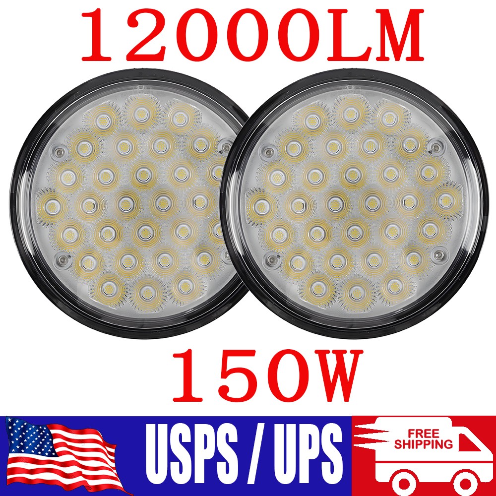 2x Par46 150W LED Aviation Grade Aircraft Landing Light 12000 Lumens Work Light