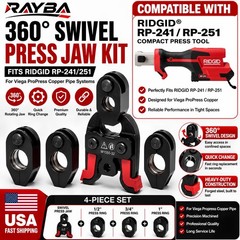 24KN Swivel Jaw Kit for RIDGID RP241 RP251 1/2” 3/4” 1” Viega CTS-V ProPress