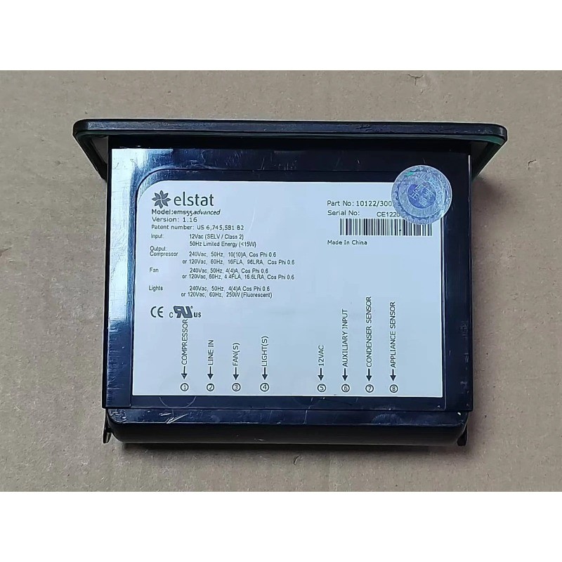 Elstat EMS55 Refrigerator Thermostatic Temperature Controller Part 10122-3001