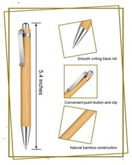 Bamboo Pens Bulk Wooden Bamboo Pens Engraving Wooden Ballpoint Pen Customizab…