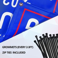 Anley Custom Vinyl Banner – 18oz Heavy Duty Vinyl Sign – Personalized Banner