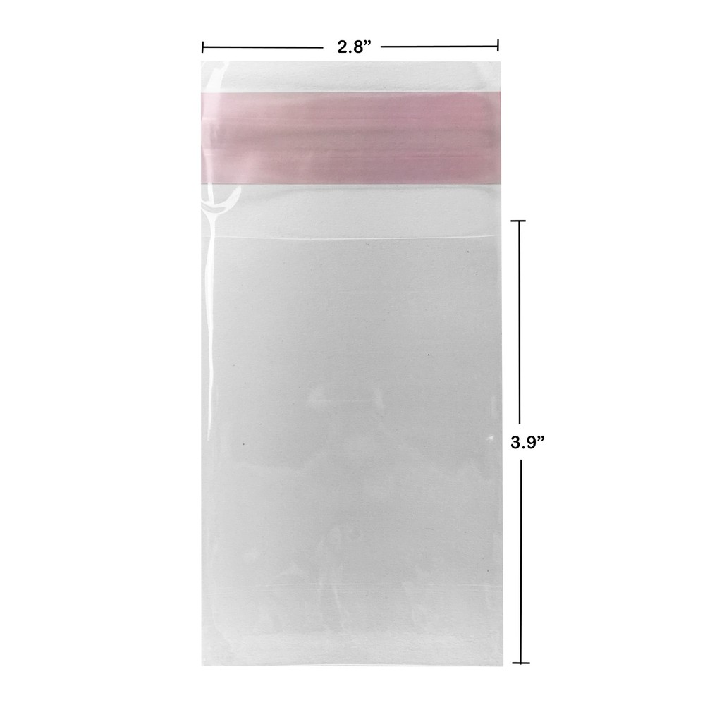 UOFFICE Clear Resealable Cellophane Bags, 2.8″ x 3.9″ 1.2 Mil