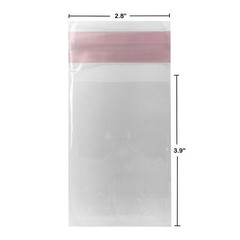 UOFFICE Clear Resealable Cellophane Bags, 2.8″ x 3.9″ 1.2 Mil