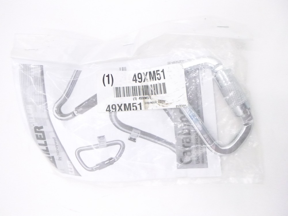 Miller SSRLC Carabiner 3/4″ Gate Opening, Offset-D 4-1/2″ Overall Width 49XM51