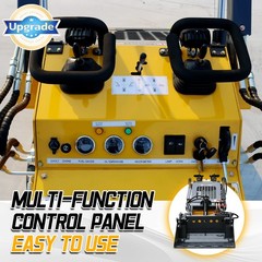 New 24HP Mini Skid Steer Loader 4-in-1 Bucket 3-Stage Pump Hydraulic System