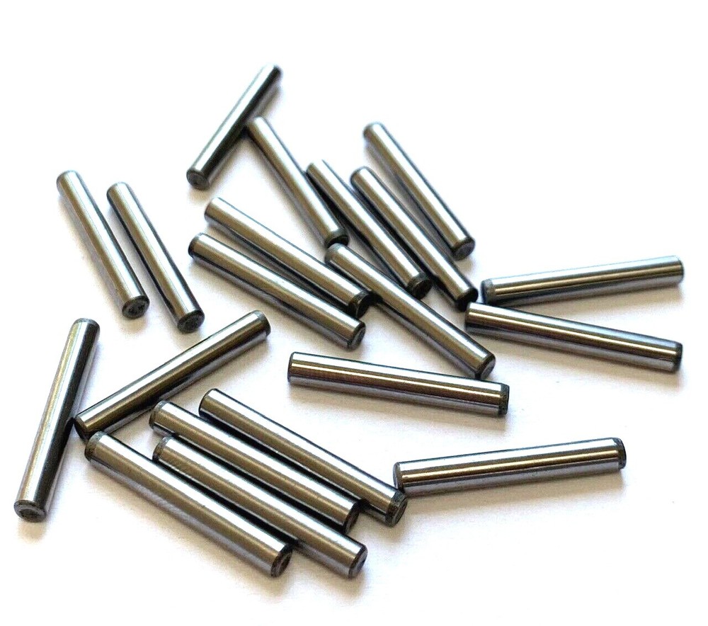 1/8 x 7/8″ DOWEL PINS – SET OF 20 – HEAT TREATED ALLOY STEEL – BRIGHT FINISH