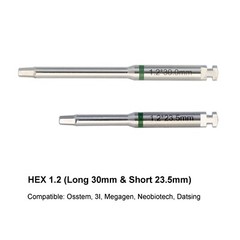 USA Dental Implant Abutment Latch Screwdriver Hex Drivers Stainless Long Short
