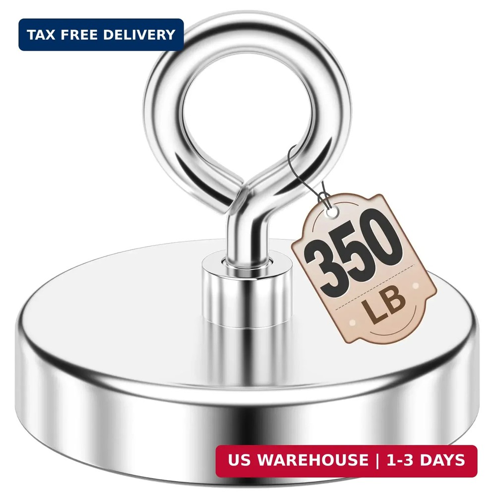 FINDMAG 350 LBS Fishing Magnet, 2 Inch Strong Neodymium Magnet | Rare Earth Magn
