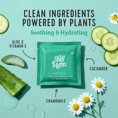 Flushable Wipes, Individually Wrapped, Travel Friendly, Unscented with Cucumber