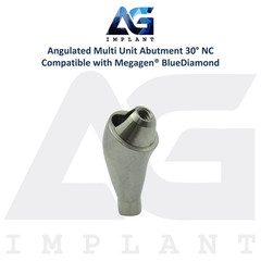 10 Angled 30° Multi Unit Prosthetic NC Int Hex Megagen® BlueDiamond Compatible