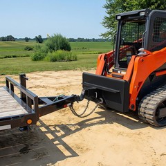 Mini Skid Steer Receiver Hitch Mount Plate Attachment For Toro Dingo Ditch Witch