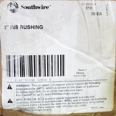 (25 pcs) Southwire p/n 318 3″ Insulated Conduit Bushing Die-Cast Rigid EMT Nuts