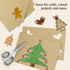 Golden State Art, 25 Pack 6×9 Corrugated Cardboard Sheets, Flat 6×9, Brown