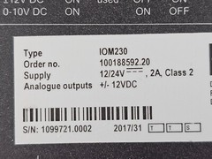 DEIF IOM-230 Analog Interface Generator Controller, 12/24VDC IOM230