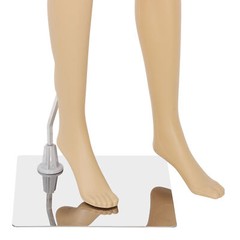 Female Mannequin Plastic Clothes Head Turns Dress Form Realistic Display w/ Base
