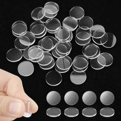 Glass Table Top Anti Slip Pads, 50 Pcs Bumpers, Clear