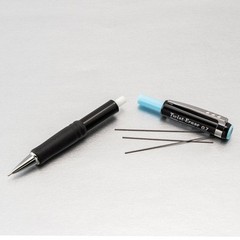 Pentel Twist-Erase III Mechanical Pencil, 0.7mm, Black Barrel, 12 Pack