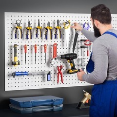 Pegboard Hooks, 25 Pack 4 inch Peg Board Organizer Accessories for Hanging Fit 1