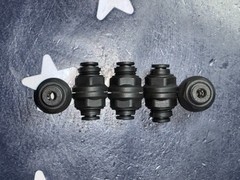 (5) 5/32” 4mm PARKER LEGRIS 3116 04 00 Push-Fit Union 5/32 in PTC Bulkhead 5pcs