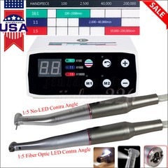 Dental Brushless LED Electric Micro Motor E-Type / 1:5 Fiber Optic LED Handpiece
