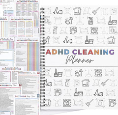 ADHD Cleaning Planner Daily Weekly Monthly Cleaning Checklist Organizer Journal