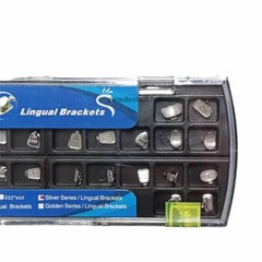 Dental Orthodontic Lingual Bracket Braces 24pcs+Buccal Tube Non-Conve 28pcs/set