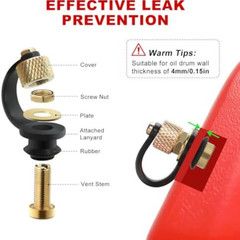 Magicfour Fuel Gas Can Vent Caps, 3 Pack Fuel Gas Tank Vent Caps Gas Can Replace