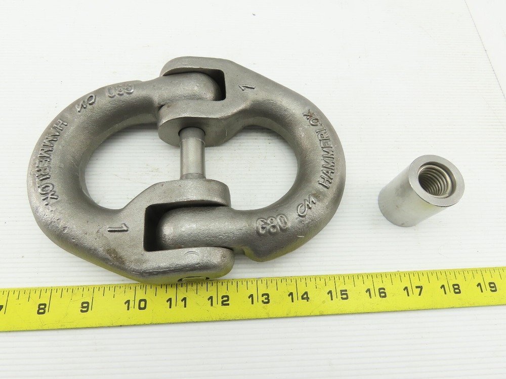 Columbus McKinnon CM 664100-2 1″ Hammerlok Coupling Link 47,700 lbs Rated Load