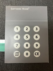 Software House Membrane Keypad 12 Button Access Control Panel Cover ONLY