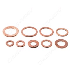 200x M5-M22 Copper Crush Washer Gasket Set Flat Ring Seal Assortment Kit