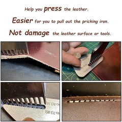 Leather Stitching Punch Aid Pulling Plate And Scissor Kit Diamond Lacing Chisel