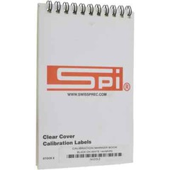 144 Count Clear Cover SPI Calibration Labels, 1-3/4″ x 5/8″ Black Print on White