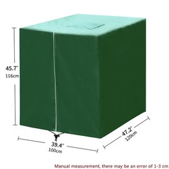 210D Zipper IBC Tote Cover，black green oxford cloth material for 275 gallon