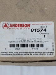 ANDERSON Wheel Brush: 4-1/4" Wheel Dia, 3/4" Face Width 01574