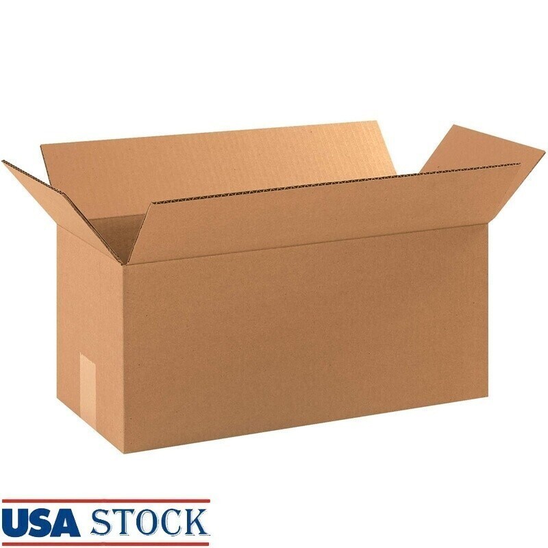 Corrugated Cardboard Boxes 18x8x8 Shipping Packing Storage Moving Box Pack of 25