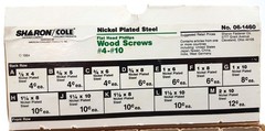 Large Lot Phillips Flat Head Wood Screws Nickel Plated USA #4 to #10 NEW Sharon
