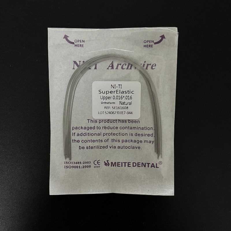 Dental Orthodontic Niti Super Elastic Rectangular Arch Wire Ovoid/Natural