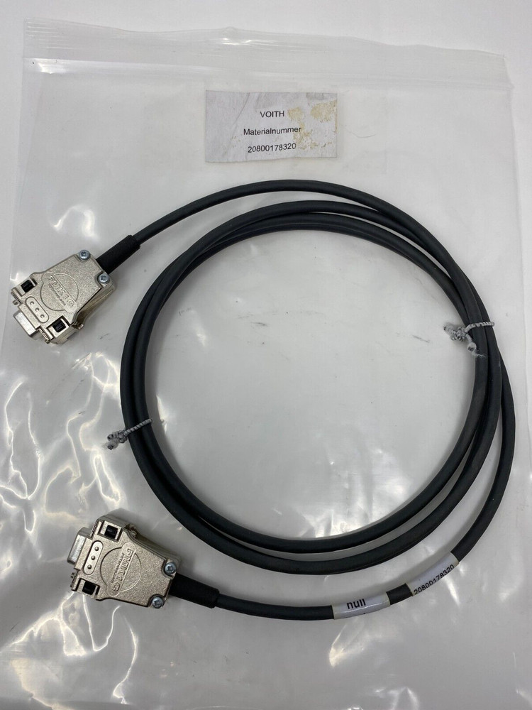 Voith 20800178320 Null Modem 7′ Cable w/FMK1G Connectors