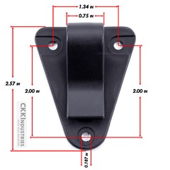 Belt Clips – Model 10 – Holster Belt Clips – (w/Mounting Hardware)