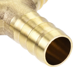 Reducing Barb Hose Fitting Y Shape Pipe Connector Brass 1/2″ X 3/8″ X 3/
