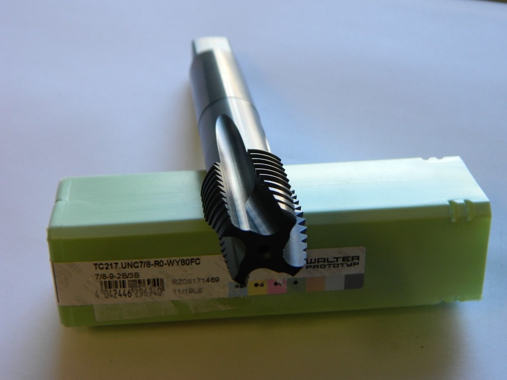Walter Helical FL Thread Mill 7/8-9 Internal 4 Fl 5/8″ Shank Dia TC217.UNC7/8-R0