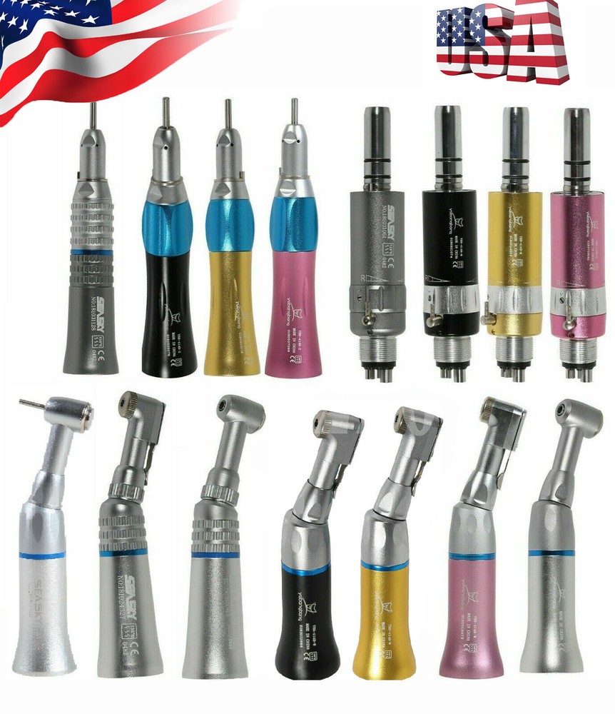 Dental slow low speed straight handpiece/ contra angle/ air motor 2/4H for NSK