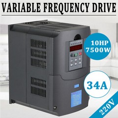 7.5KW 10HP 220V VFD SINGLE PHASETO 3 PHASE VARIABLE FREQUENCY DRIVE INVERTER VSD