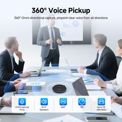SVBONY Conference Speaker and Microphone Portable Speakerphone for Home Office