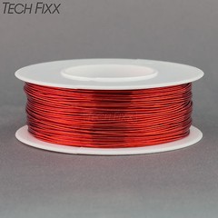 Magnet Wire 24 Gauge AWG Enameled Copper 198 Feet Coil Winding and Crafts Red