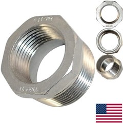 High Pressure 1-1/4″ Male to 1″ Female NPT Stainless Steel Adapter Fitting