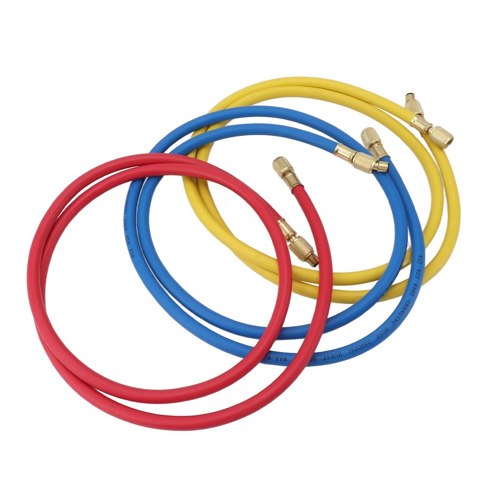 3pcs 150cm Charging Hose Air Conditioner Charging Hose 1/4in Fits
