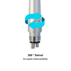 COXO Dental Turbine Handpiece 4 Hole High Speed CX207-W Sinol Quick Coupling M4